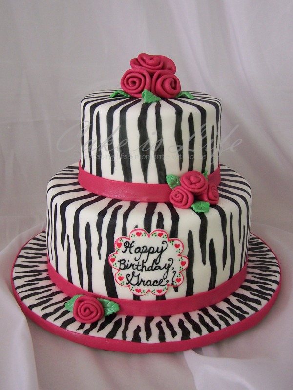 free clip art zebra. Zebra Birthday Cake Clip Art