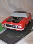 3-D Mustang Birthday Cake Cake