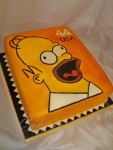 Homer Postage Stamp Groom's Cake