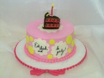 Pink Girly Birthday Cake