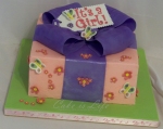 Gift Box Baby Shower Cake