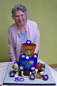 My Grandma with her birthday cake